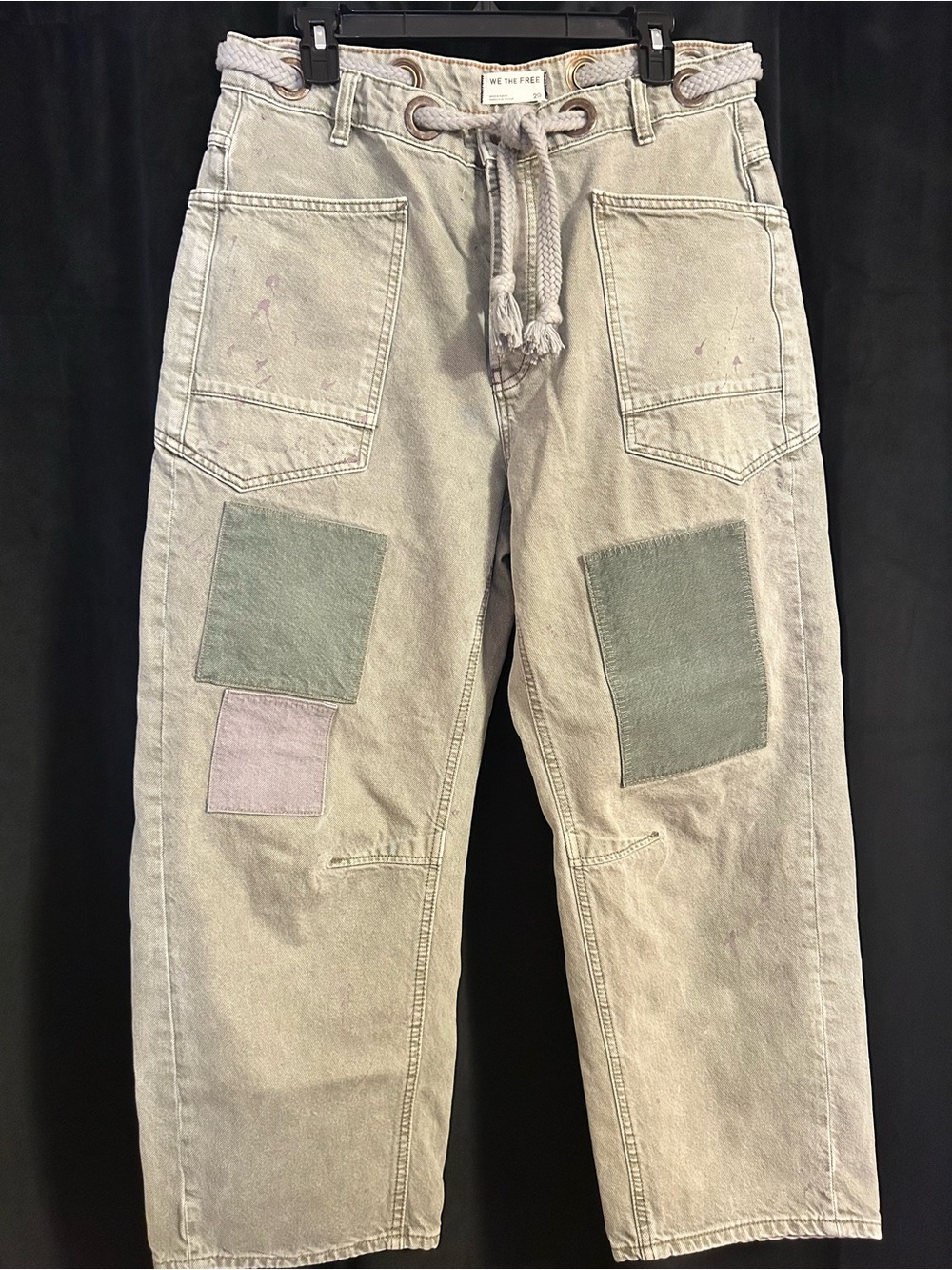 We the free Moxie Barrel Jeans in Army - Picture 2 of 16